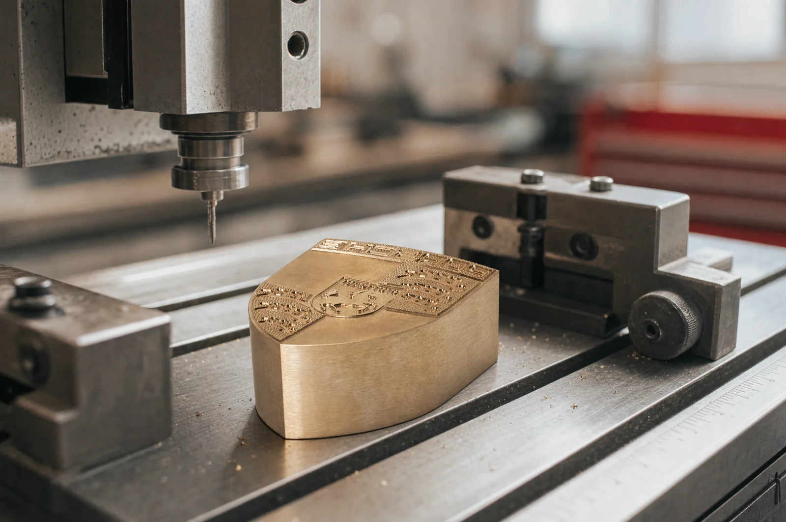 Industriegravur – präzise Stahlgravur aus der Fertigung von Schoder