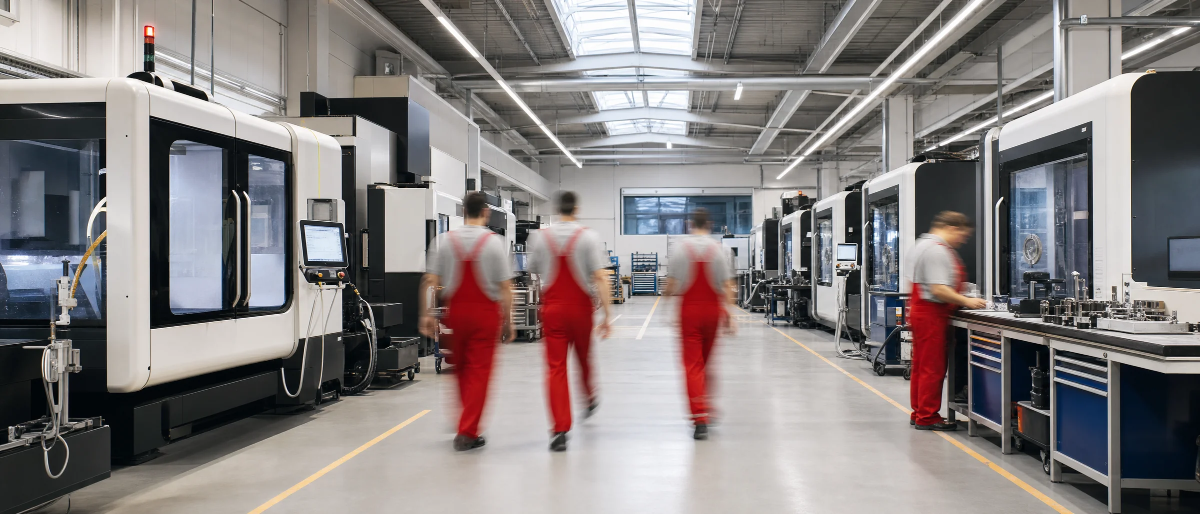 Metallbearbeitung Kompetenzen – Fertigungshalle der Schoder GmbH in Langen