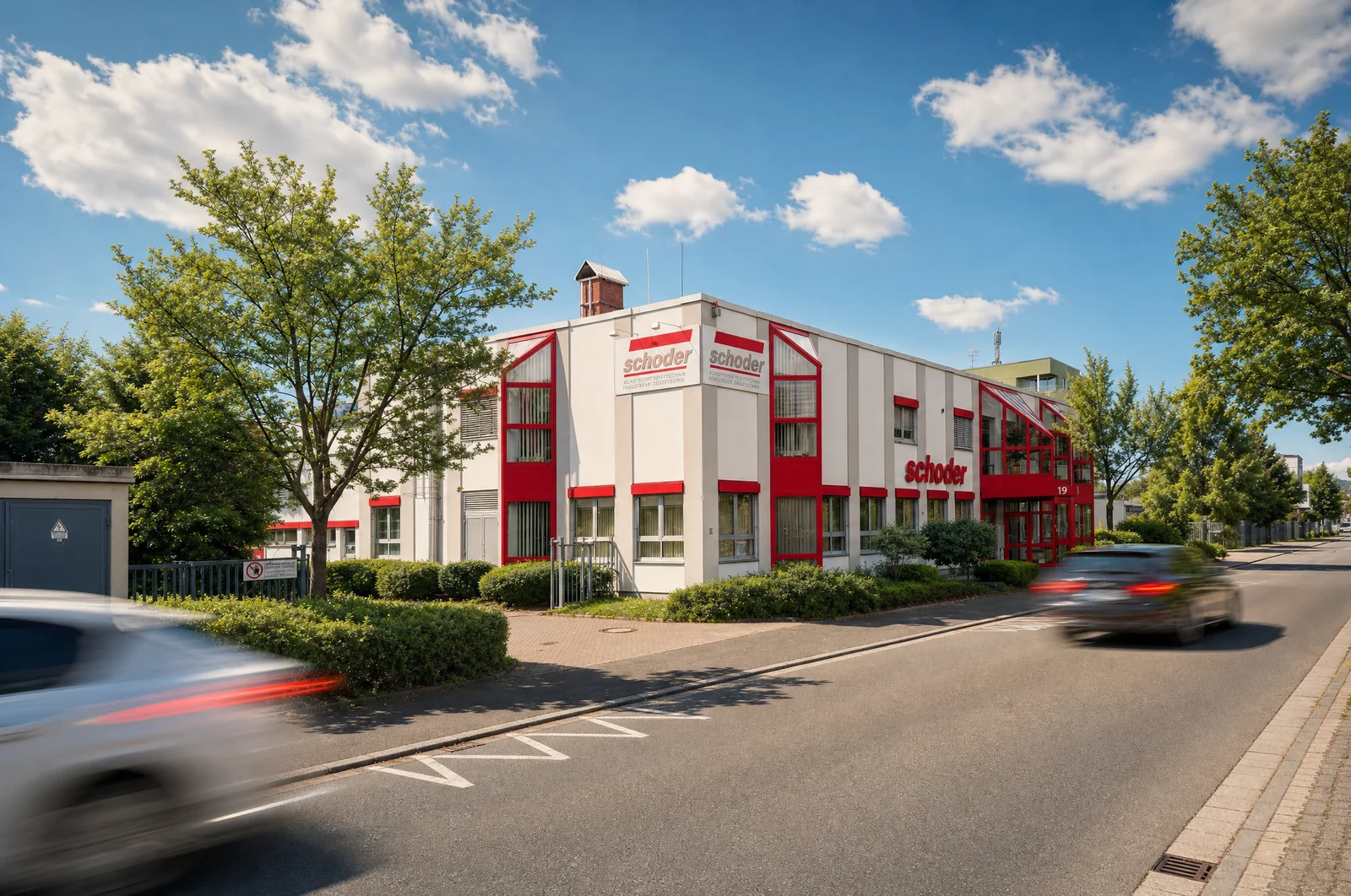 Standort Langen bei Frankfurt – Firmengebäude der Schoder GmbH in der Heinrich-Hertz-Straße